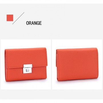 Женский кожаный кошелек Monique оранжевый фото
