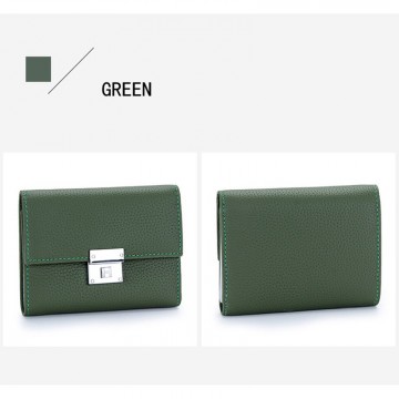 Жіночий шкіряний гаманець Monique зелений фото