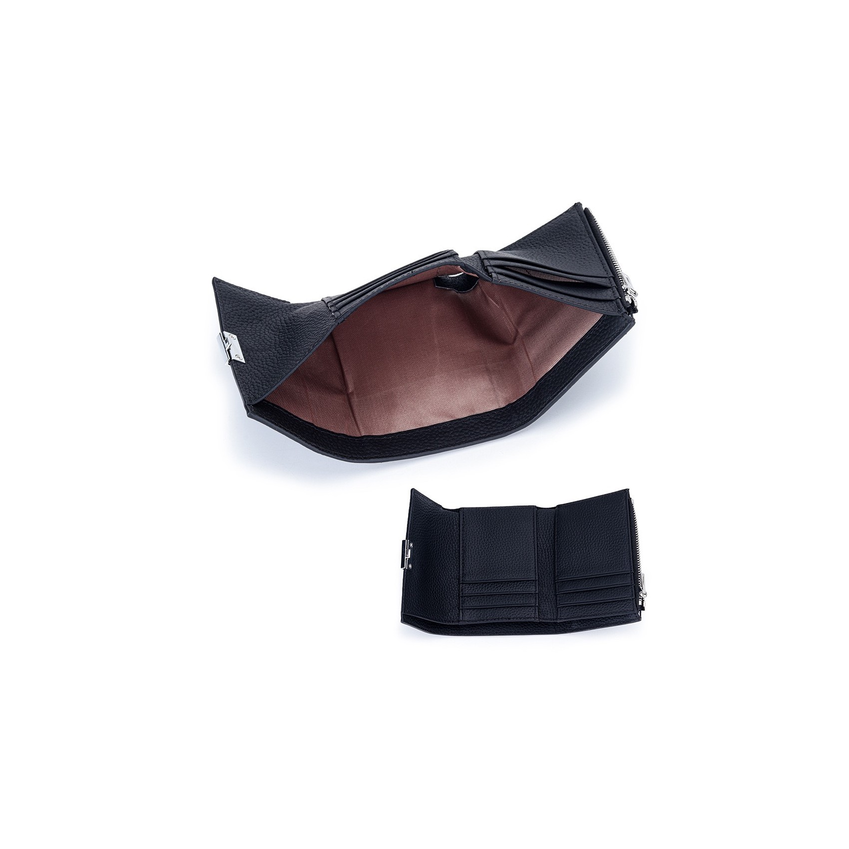 Женский кожаный кошелек Monique черный