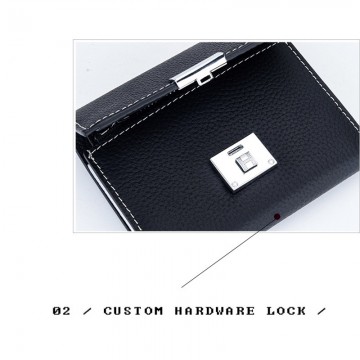 Жіночий шкіряний гаманець Monique чорний фото