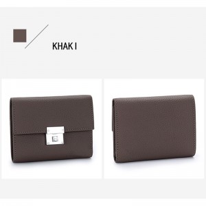 Женский кожаный кошелек Monique темно-коричневый