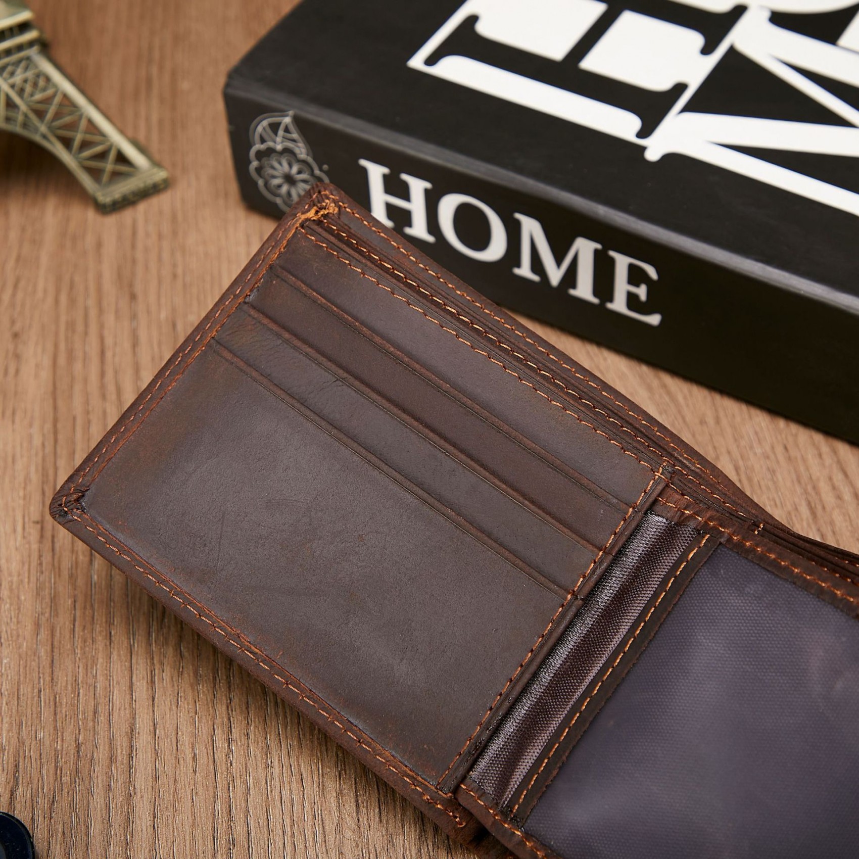 Чоловічий шкіряний гаманець Richmond темно-коричневий