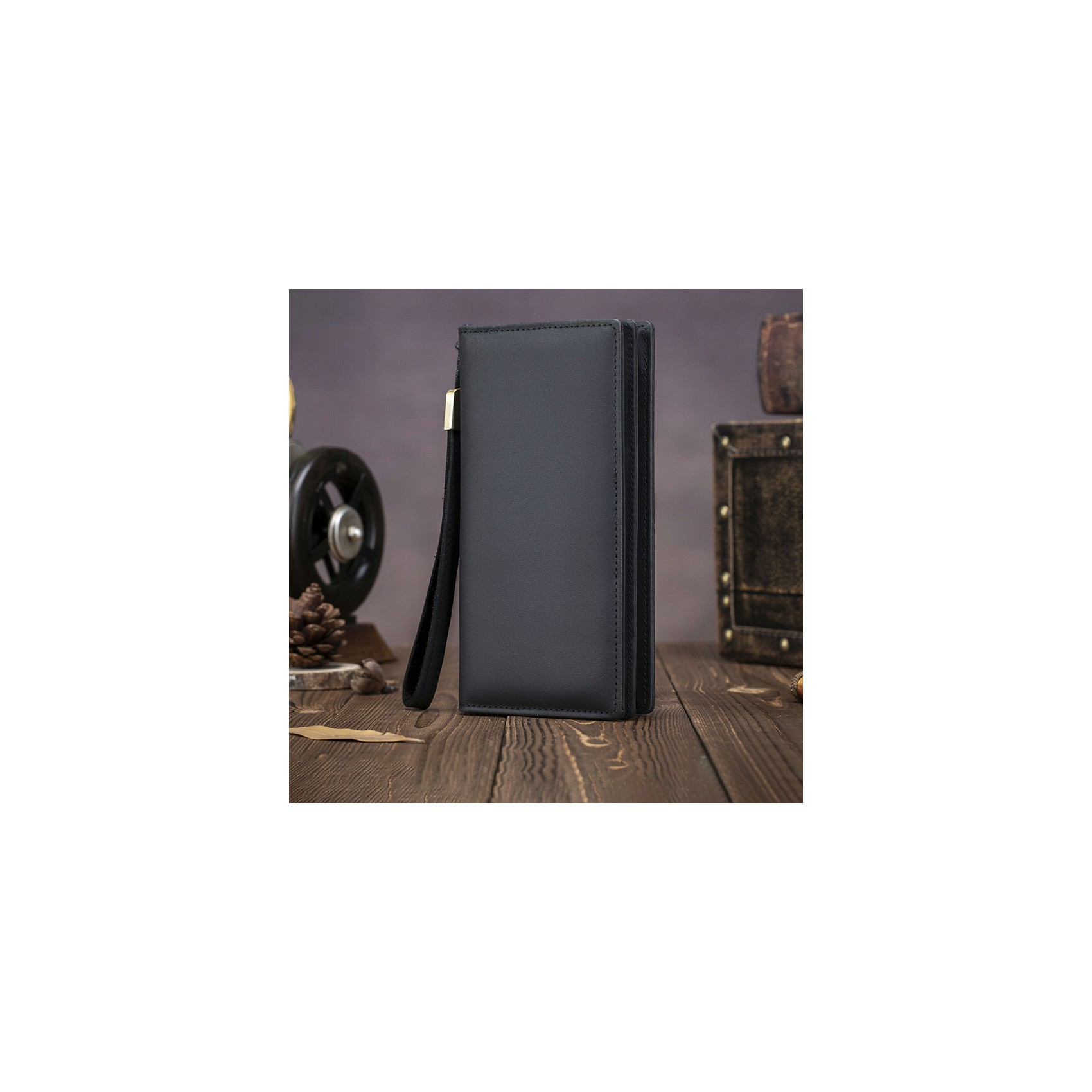 Чоловіче шкіряне портмоне Nevada чорне