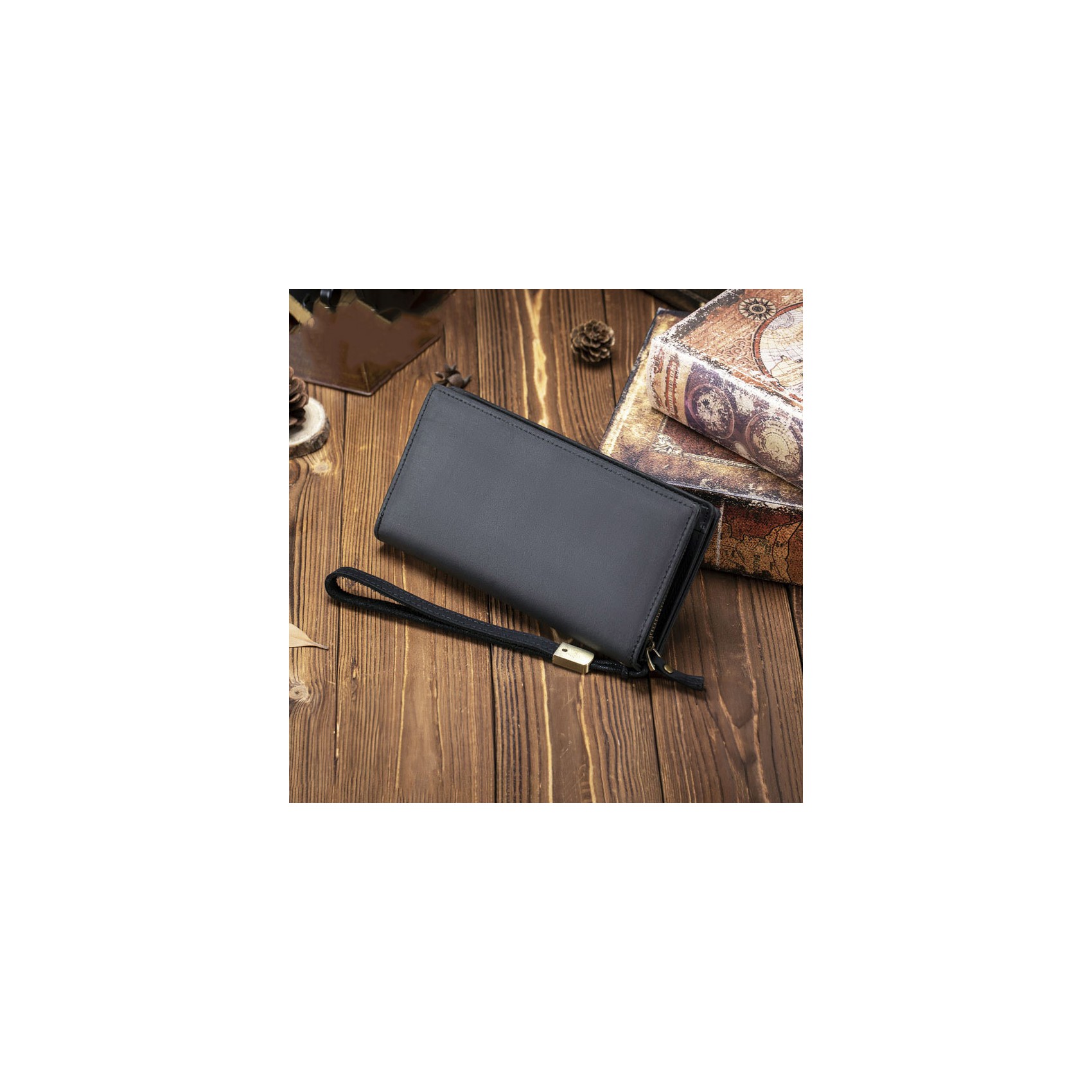 Чоловіче шкіряне портмоне Nevada чорне