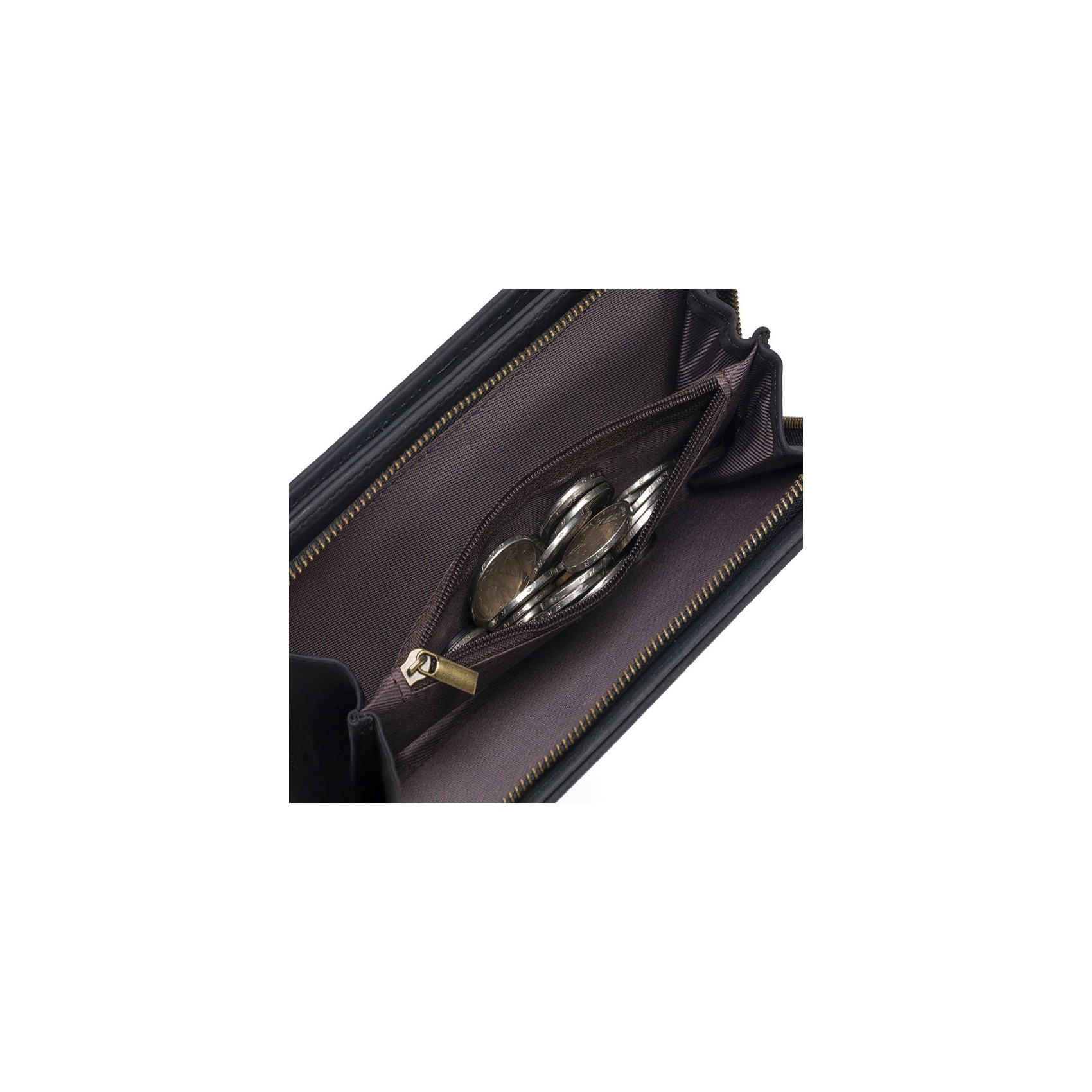 Чоловіче шкіряне портмоне Nevada чорне