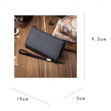 Мужское кожаное портмоне Nevada черное фото