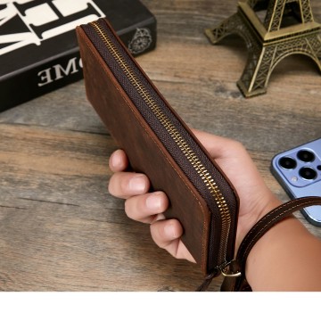 Мужское кожаное портмоне Texas темно-коричневое фото