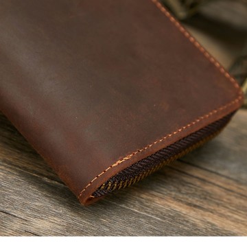 Мужское кожаное портмоне Texas темно-коричневое фото