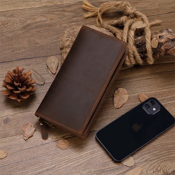 Мужское кожаное портмоне Nevada темно-коричневое фото