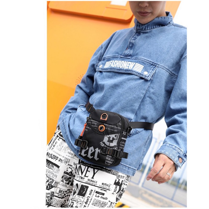 Чоловіча сумка барсетка Zack через плече чорна - 4 фото