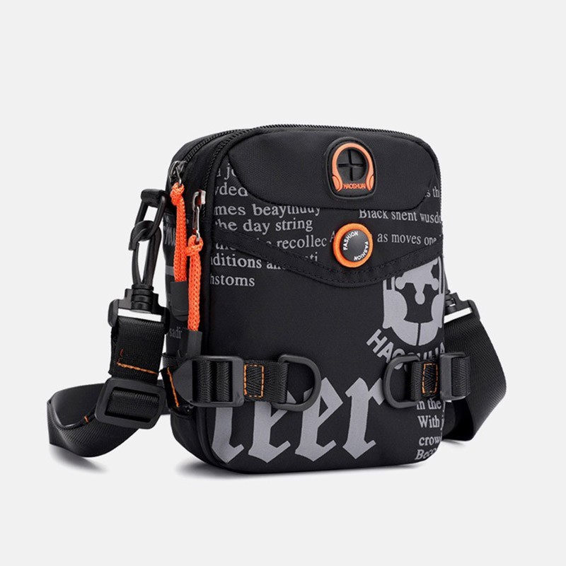 Чоловіча сумка барсетка Zack через плече чорна - 6 фото