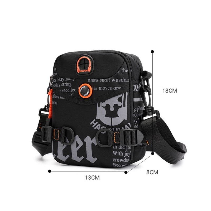 Мужская сумка барсетка Zack через плечо черная - 7 фото