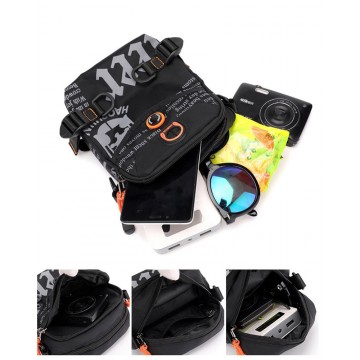 Мужская сумка барсетка Zack через плечо черная фото