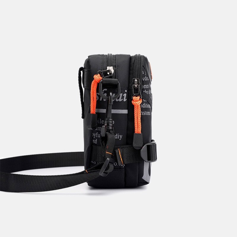 Мужская сумка барсетка Zack через плечо черная - 12 фото