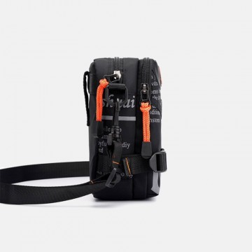 Мужская сумка барсетка Zack через плечо черная фото