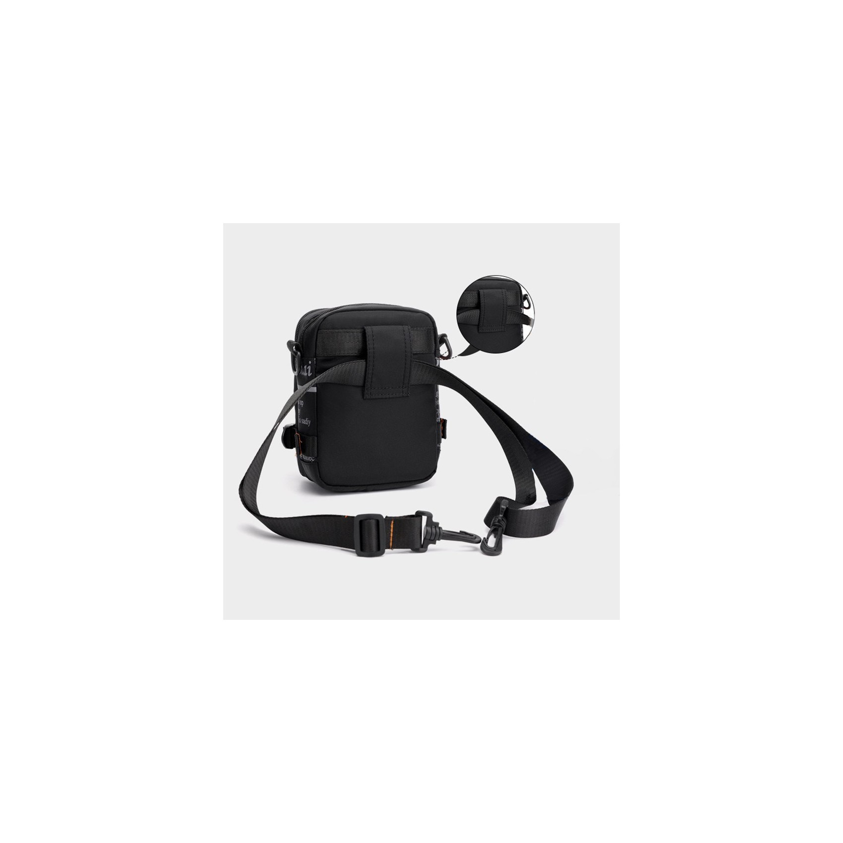 Чоловіча сумка барсетка Zack через плече чорна