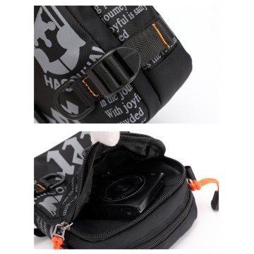 Чоловіча сумка барсетка Zack через плече чорна фото