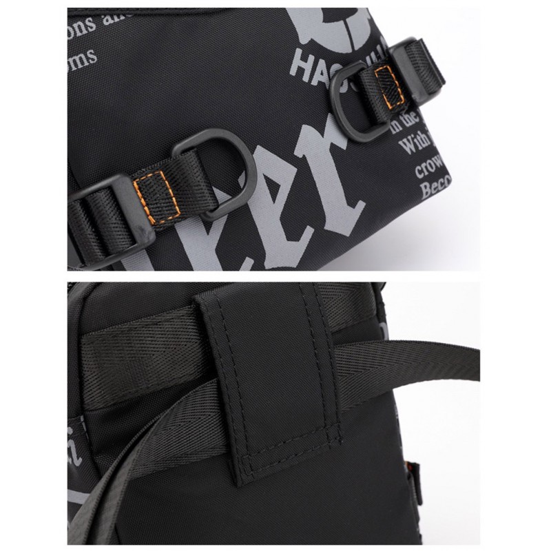 Чоловіча сумка барсетка Zack через плече чорна - 17 фото