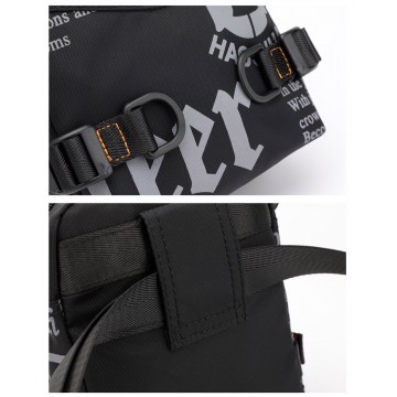 Чоловіча сумка барсетка Zack через плече чорна фото