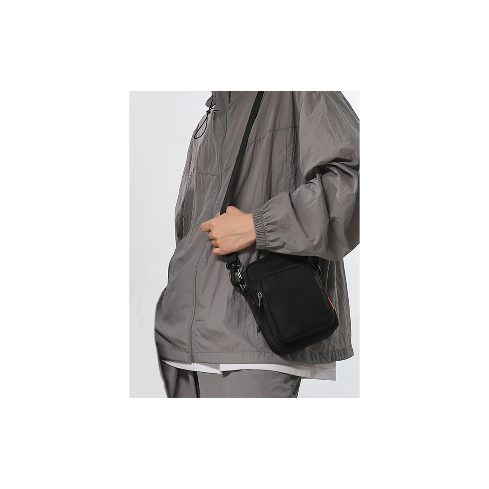 Мужская сумка барсетка Renton через плечо черная