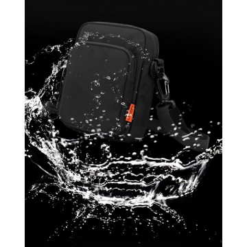 Мужская сумка барсетка Renton через плечо черная фото