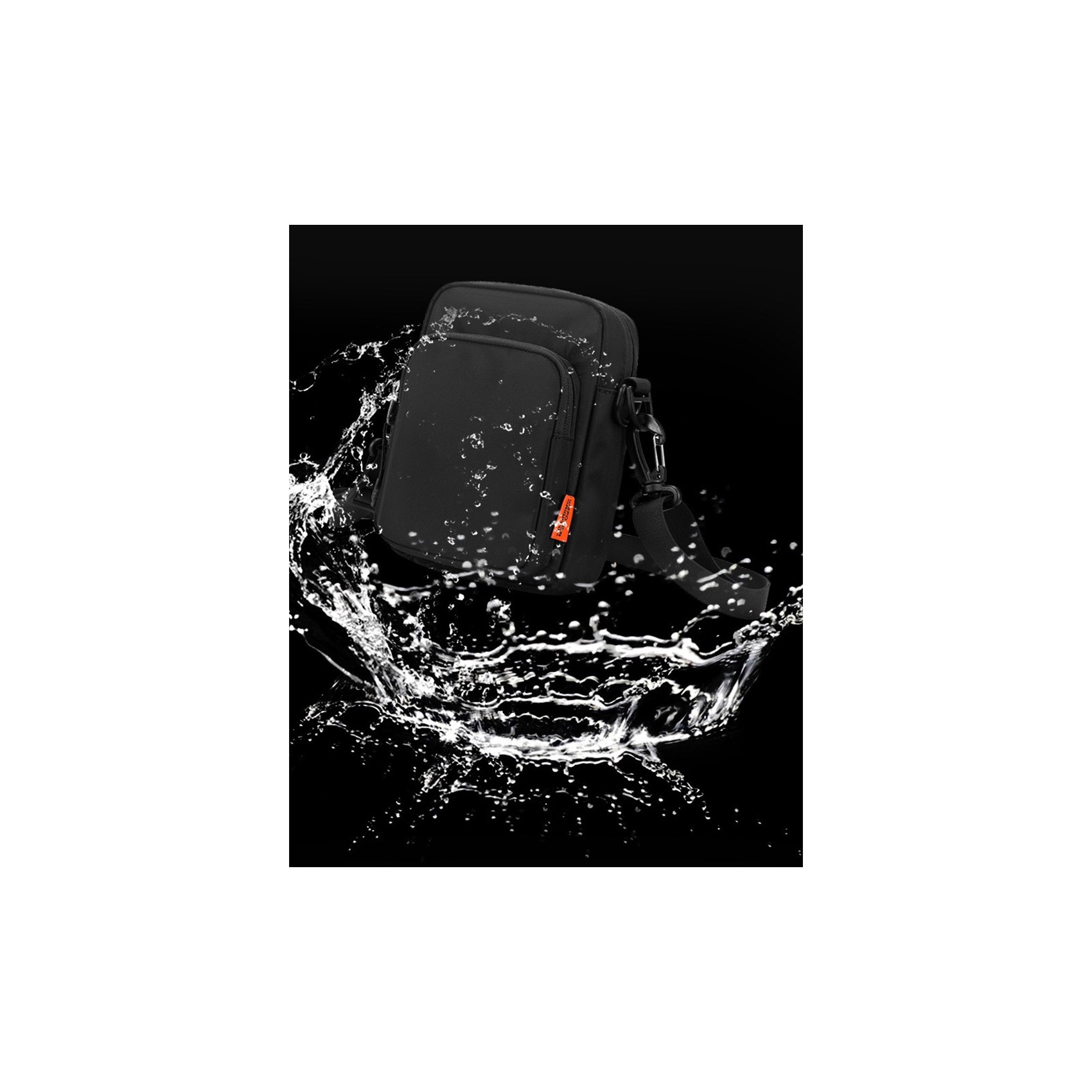 Мужская сумка барсетка Renton через плечо черная