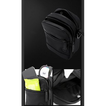 Мужская сумка барсетка Waltone через плечо черная фото