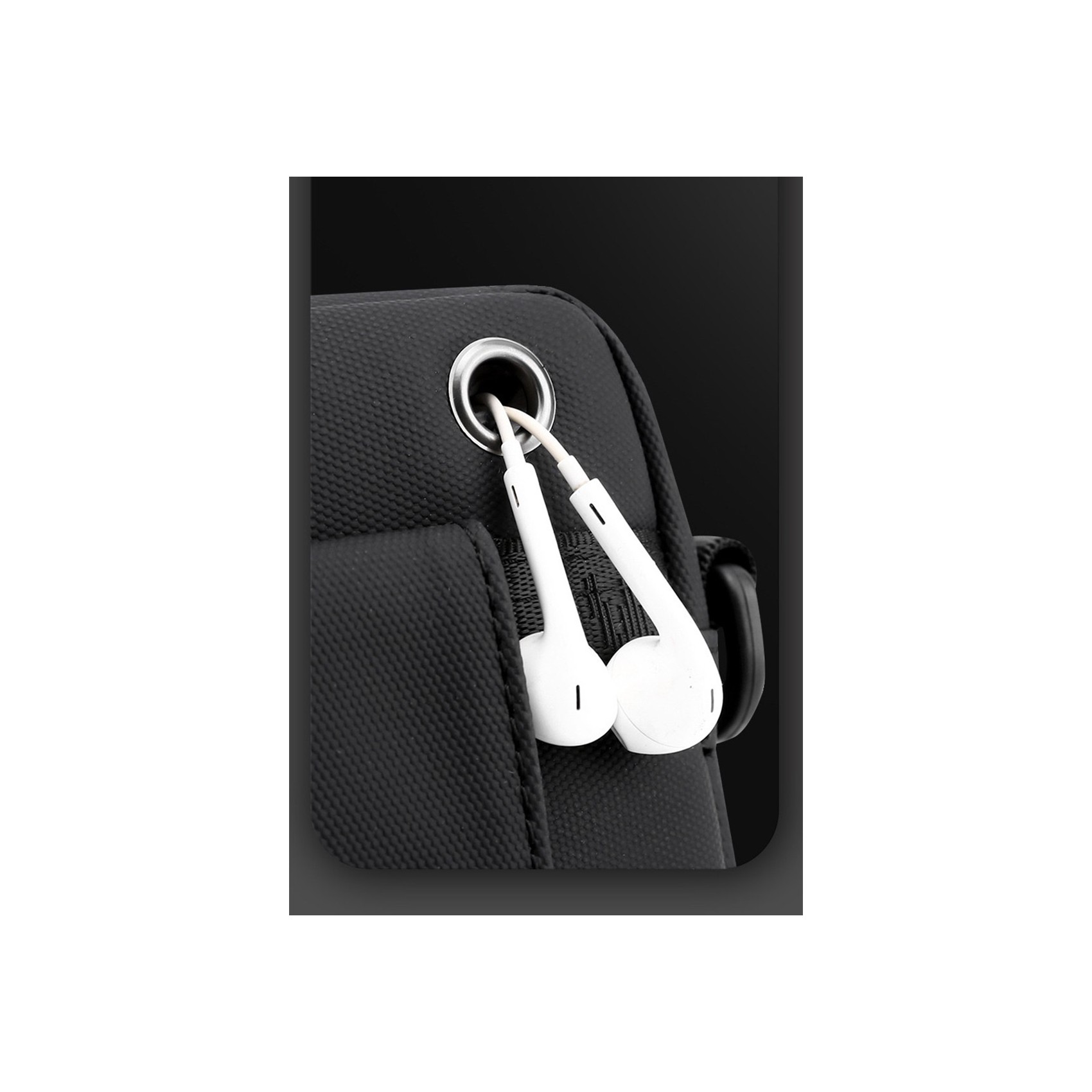 Чоловіча сумка барсетка Waltone через плече чорна