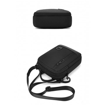 Мужская сумка барсетка через плечо Henry черная фото