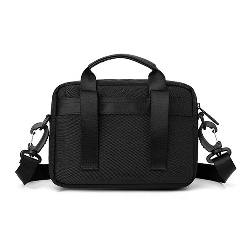 Чоловіча сумка барсетка через плече Marc чорна - 5 фото