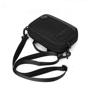 Чоловіча сумка барсетка через плече Marc чорна фото