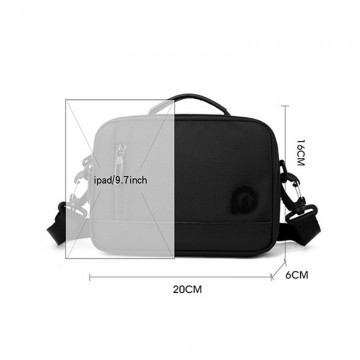 Мужская сумка барсетка через плечо Marc черная фото