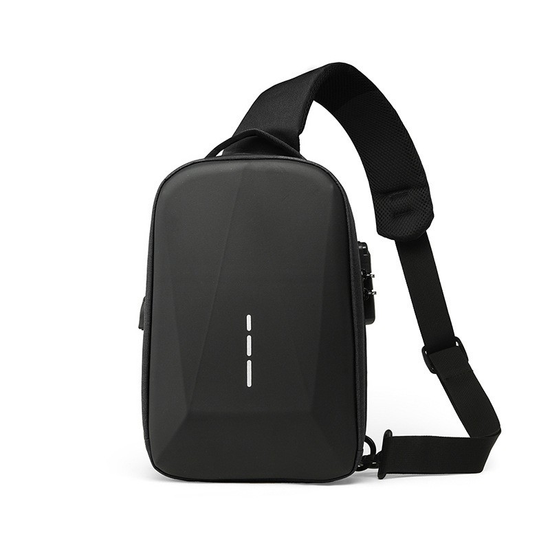 Чоловіча сумка слінг через плече Breton чорна