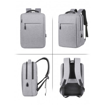Чоловічий рюкзак для ноутбуку Edelman сірий фото