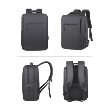 Чоловічий рюкзак для ноутбука Edelman чорний фото