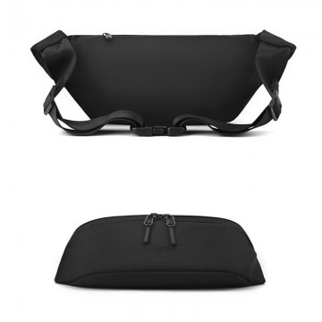Сумка бананка на пояс Lester черная фото