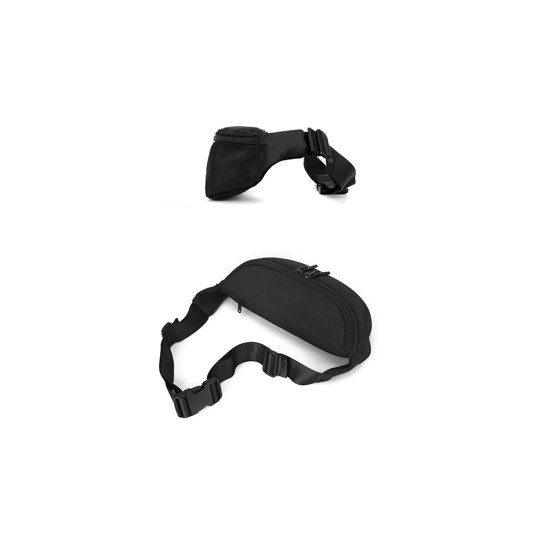 Сумка бананка на пояс Lester черная