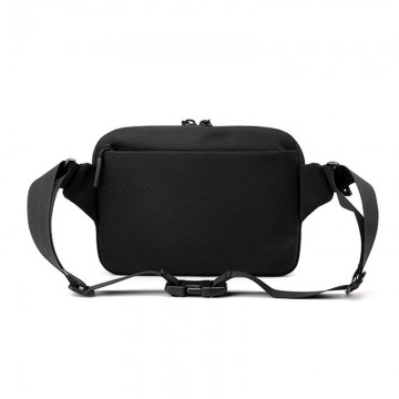 Сумка бананка на пояс Malcolm чорна фото