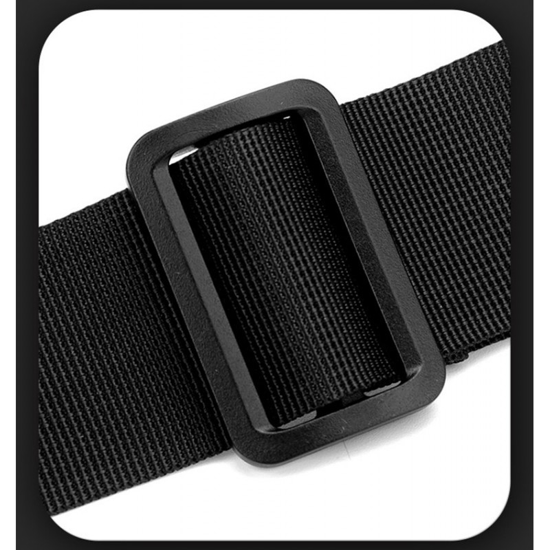 Сумка бананка на пояс Malcolm черная - 7 фото