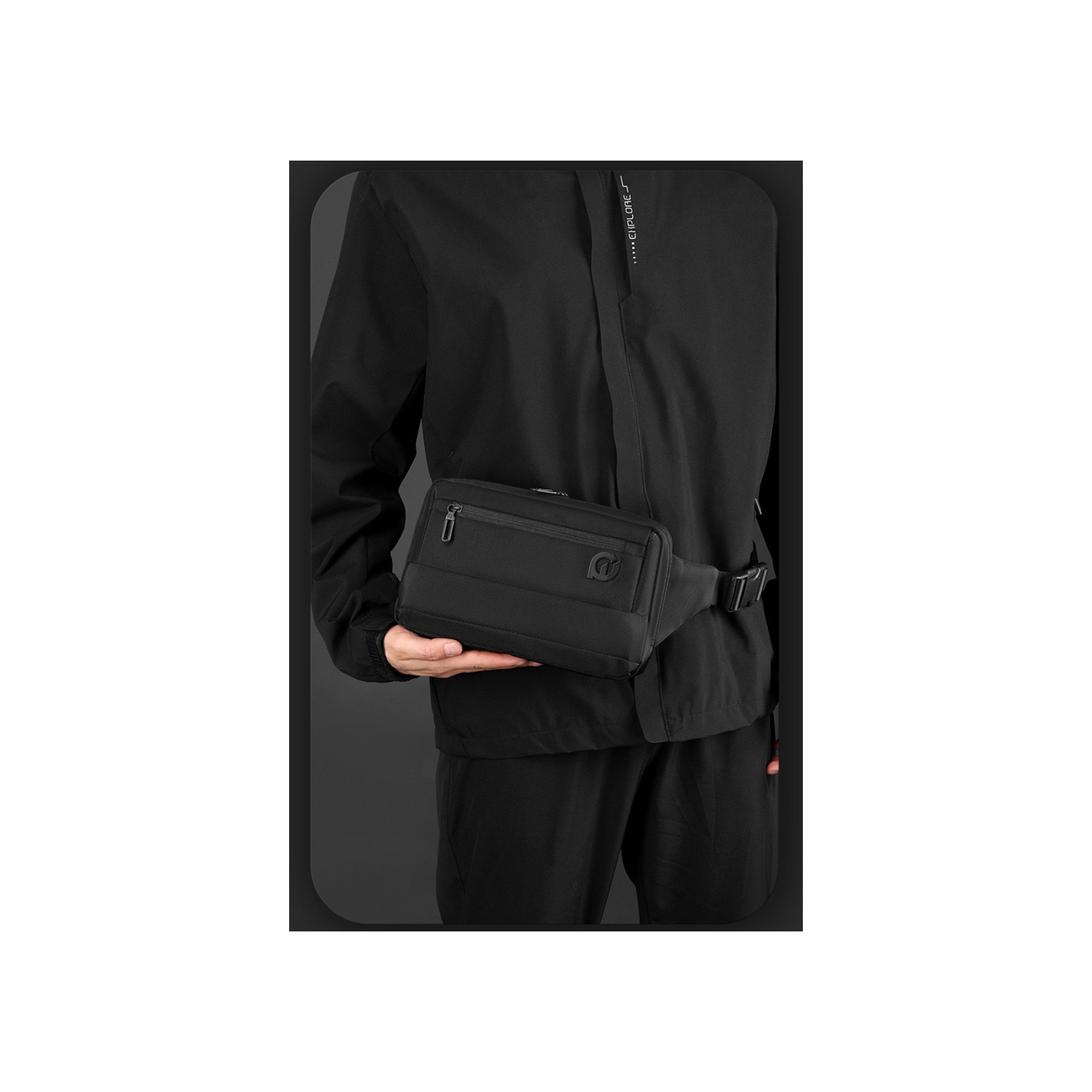 Сумка бананка на пояс Martin чорна