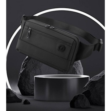 Сумка бананка на пояс Martin чорна фото