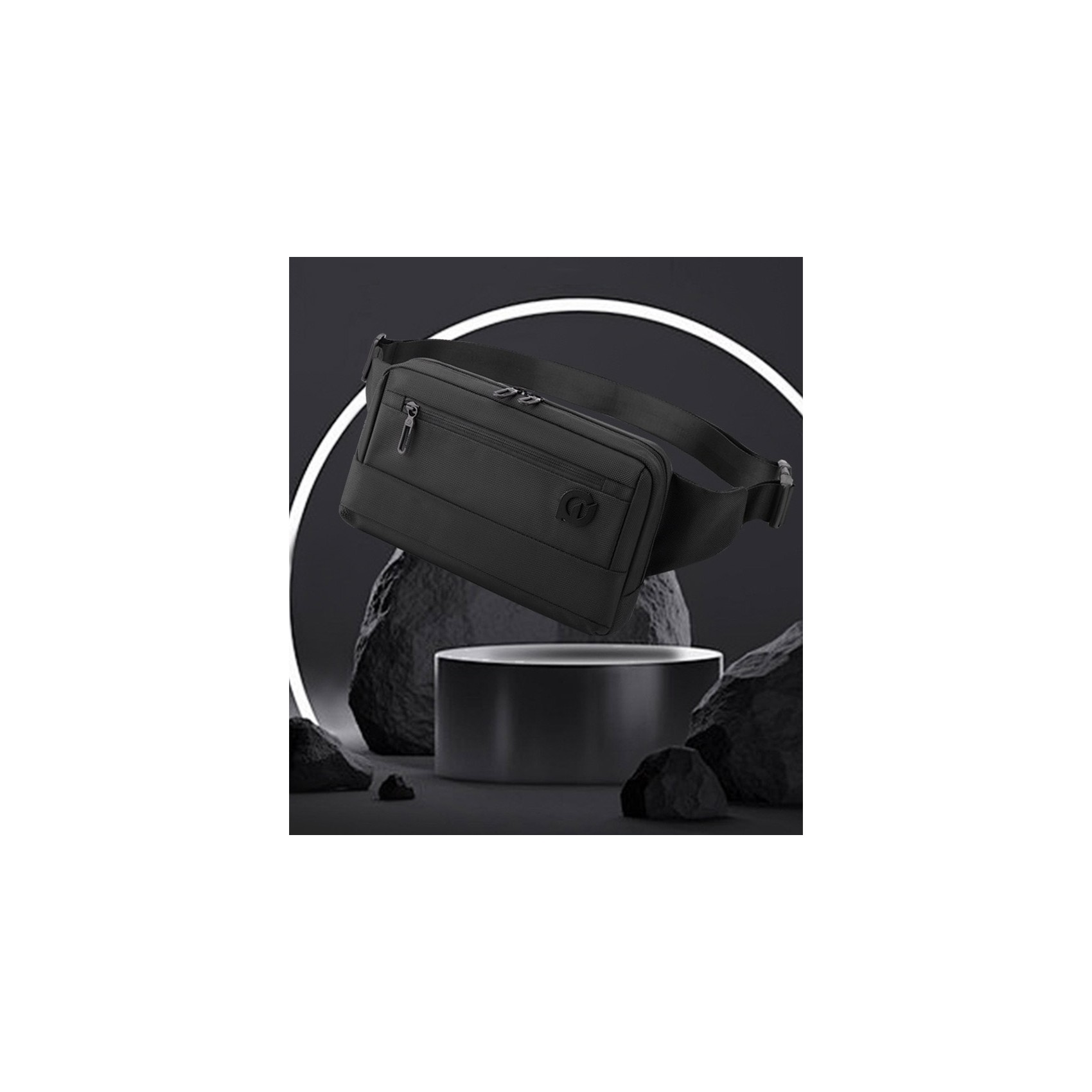 Сумка бананка на пояс Martin чорна