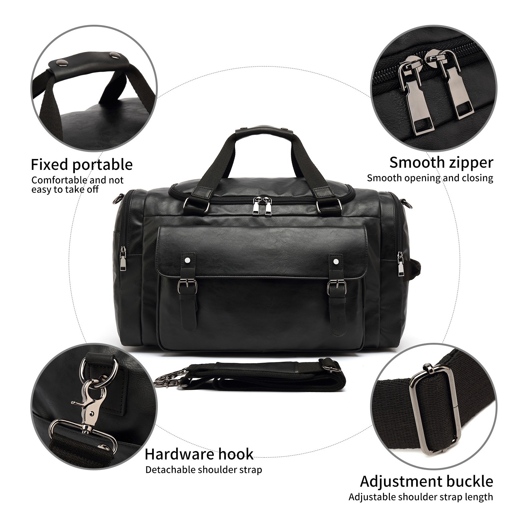 Мужская дорожная сумка Tobias черная