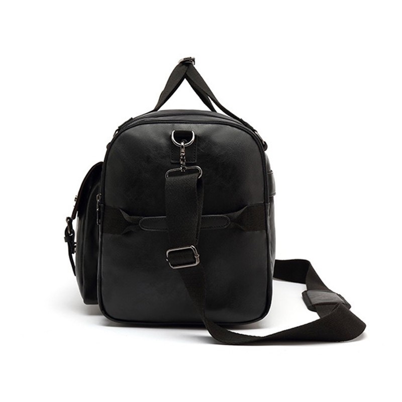 Мужская дорожная сумка Tobias черная - 5 фото