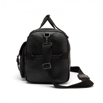 Чоловіча дорожня сумка Tobias чорна фото