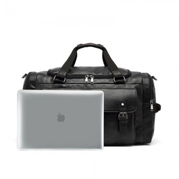 Чоловіча дорожня сумка Tobias чорна фото