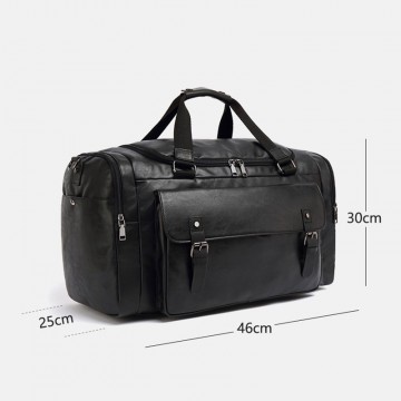 Чоловіча дорожня сумка Tobias чорна фото