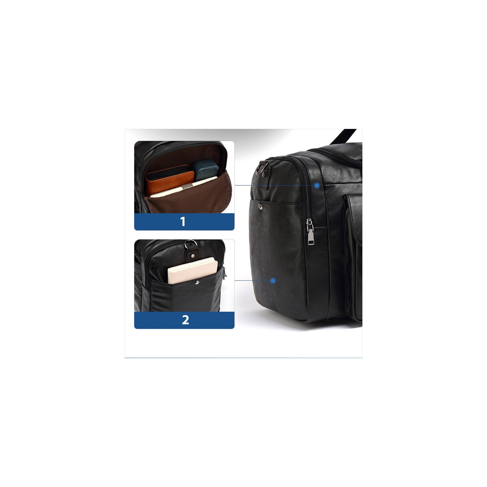 Чоловіча дорожня сумка Tobias чорна