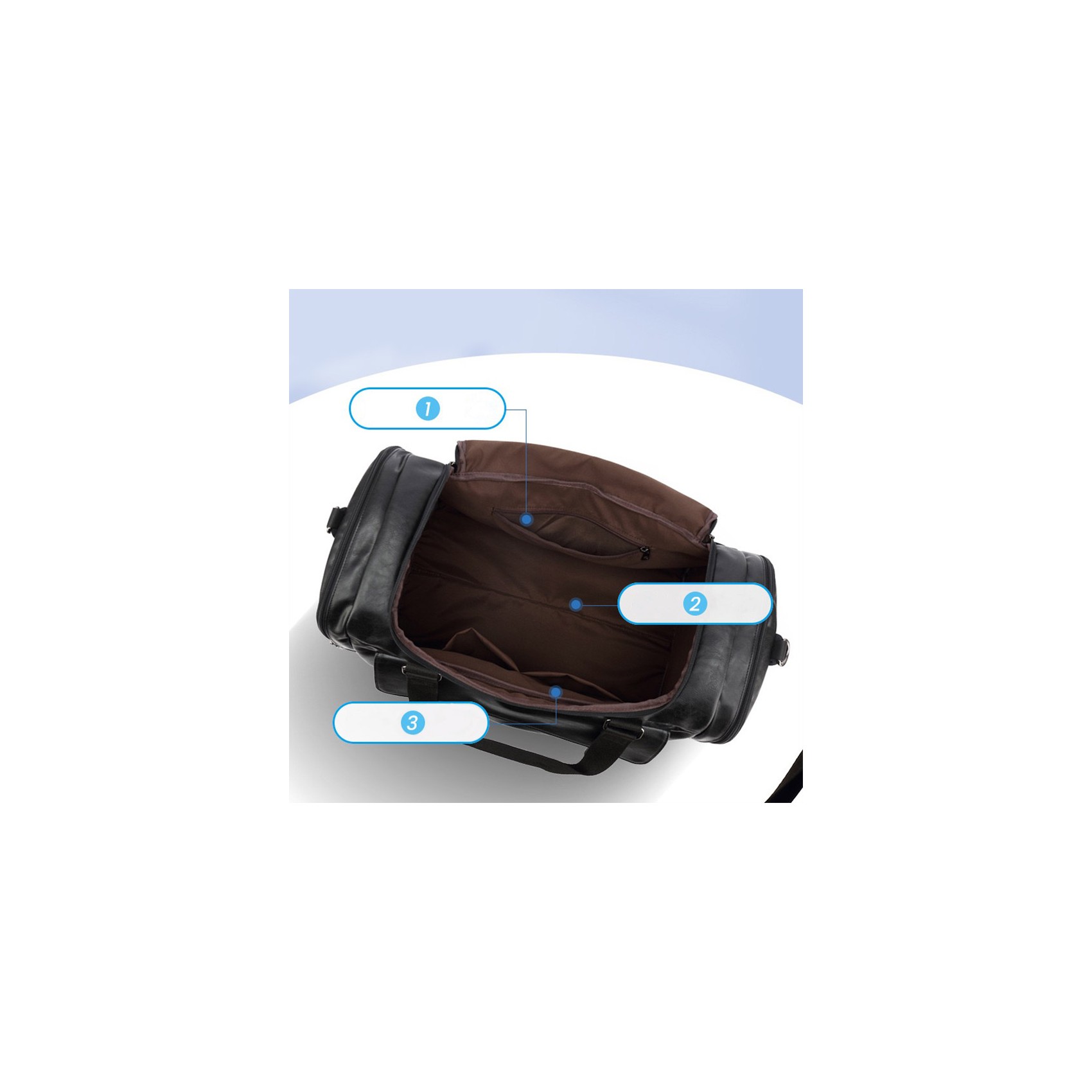 Мужская дорожная сумка Tobias черная