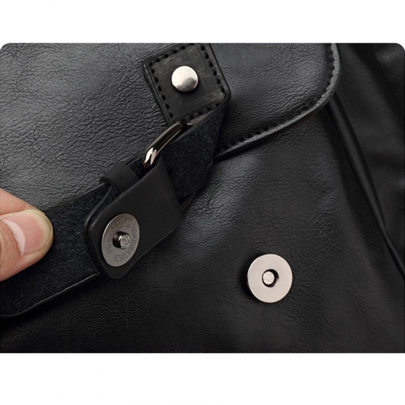 Чоловіча дорожня сумка Tobias чорна - 16 фото